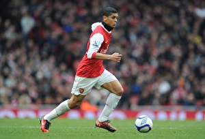 Arsenal V Leeds United FA Cup 2010-11 Prints: Denilson in Action: Arsenal vs Leeds United, FA Cup 3rd Round, Emirates Stadium