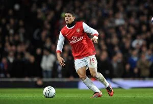 Images Dated 25th January 2011: Denilson (Arsenal). Arsenal 3: 0 Ipswich Town. Carling Cup, semi final 2nd leg