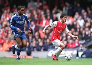 Arsenal v Chelsea, Carling Cup Final Gallery: Denilson (Arsenal) Didier Drogba (Chelsea)
