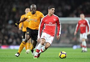 Images Dated 19th December 2009: Denilson (Arsenal) George Boateng (Hull). Arsenal 3: 0 Hull City, Barclays Premier league