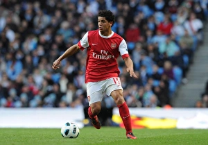 Manchester City v Arsenal 2010-11 Collection: Denilson (Arsenal). Manchester City 0: 3 Arsenal, Barclays Premier League