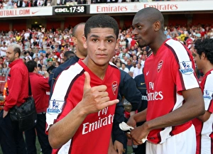 Denilson Gallery: Denilson (Arsenal) after the match