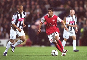 West Bromwich Albion v Arsenal (LC) 2006-07 Collection: Denilson (Arsenal) Nigel Quashie (WBA)