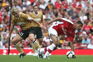 Images Dated 2nd August 2008: Denilson (Arsenal) Pavel Nedved (Juventus)