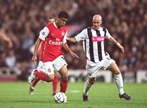 West Bromwich Albion v Arsenal (LC) 2006-07 Collection: Denilson (Arsenal) Richard Chaplow (WBA)