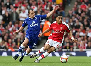 Denilson vs. Leon Osman: Arsenal's 3-1 Victory Over Everton in the Barclays Premier League, Emirates Stadium, 18/10/08