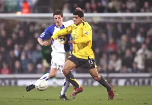 Blackburn Rovers V Arsenal FA Cup 2006-7 Prints: Denilson vs. Matt Derbyshire: The FA Cup Upset at Ewood Park - Arsenal 0-1 Blackburn, 2007