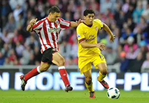 Denilson vs. Steed Malbranque: Stalemate at Sunderland's Stadium of Light, Barclays Premier League, September 18, 2010