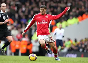 Tottenham Hotspur V Arsenal 2008-09 Prints: Denilson's Defensive Battle: Arsenal Holds Tottenham Scoreless at White Hart Lane