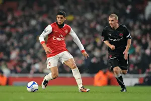 Arsenal V Leyton Orient FA Cup Replay 2010-11 Prints: Denilson's Dominance: Arsenal Crushes Leyton Orient 5-0 in FA Cup 5th Round Replay