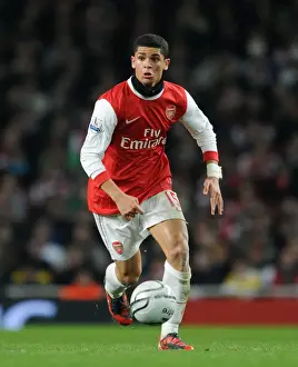 Arsenal V Ipswich Town Carling Cup 2010-11 Prints: Denilson's Triumph: Arsenal's 3-0 Crushing Victory over Ipswich Town in Carling Cup Semi-Final