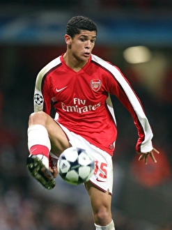 Arsenal V Dynamo Kyiv 2008-9 Prints: Denilson's Winning Goal: Arsenal 1-0 Dynamo Kiev