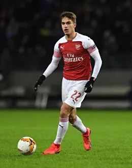 BATE Borisov V Arsenal 2018-19 Prints: Denis Suarez in Action: Arsenal vs BATE Borisov