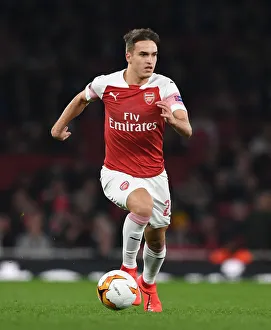 Arsenal V BATE Borisov 2018-19 Prints: Denis Suarez in Action: Arsenal vs BATE Borisov, Europa League 2018-19