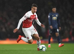 Arsenal V Manchester United 2018-19 Prints: Denis Suarez in Action: Arsenal vs Manchester United, Premier League 2018-19