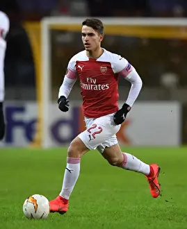 BATE Borisov V Arsenal 2018-19 Prints: Denis Suarez in Action: Arsenal's Europa League Clash against BATE Borisov