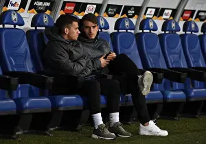 BATE Borisov V Arsenal 2018-19 Prints: Denis Suarez and Lucas Torreira: Arsenal's Midfield Duo Prepare for BATE Borisov Clash in Europa League