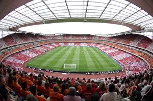 Images Dated 26th July 2006: Dennis Bergkamp Farewell: Arsenal vs. Ajax (2006) - A Legend's Testimonial at Emirates Stadium
