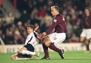 Dennis Bergkamp Scores Arsenal's First Goal in a 4:0 Victory over Portsmouth, FA Premiership, Highbury, London, 28/12/05