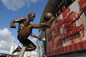 Dennis Bergkamp Statue Unveiling: Arsenal vs. Sunderland, Premier League, 2014