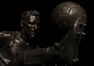 Arsenal V Southampton 2015-16 Prints: Dennis Bergkamp's Iconic Statue at Emirates Stadium: Arsenal vs Southampton (2015-16)