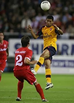 Images Dated 13th August 2008: Denulson (Arsenal) Robbie Wielaert (FC Twente)