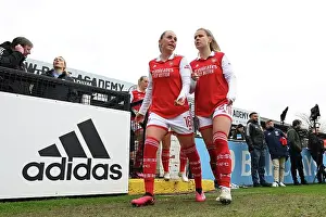 Arsenal Women V Manchester City Women 2022-23 Prints: Determination at Halftime: Arsenal Women's Fight Back Against Manchester City