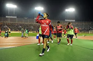 Determined Rachel Yankey Leads Arsenal Ladies to 1-1 Draw against INAC Kobe in Charity Match, Nishigaoka Stadium, Tokyo (30/11/11)