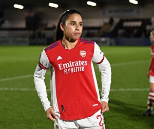 Images Dated 27th January 2022: Determined Rafaelle Souza: Arsenal Women's Star Shines in FA WSL Clash Against Brighton Hove Albion