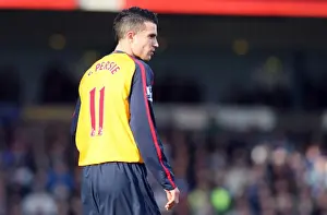 Cardiff City V Arsenal FA Cup Prints: Determined Robin van Persie Leads Arsenal to Scoreless Draw Against Cardiff City in FA Cup