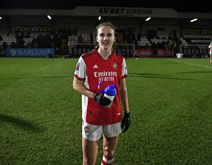 Arsenal Women V Brighton And Hove Albion Women 2021-22 Prints: Determined Vivianne Miedema: Arsenal Women's Star After FA WSL Match vs