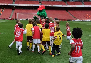 Arsenal V Aston Villa 2010-11 Prints: Determined Young Gunner Shines in Arsenal's 1:2 Loss to Aston Villa