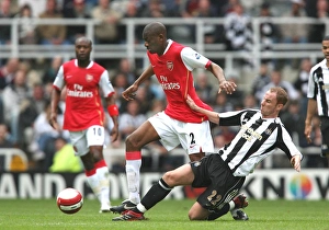 Diaby and Butt in a Stalemate: Newcastle United vs. Arsenal, FA Premiership, 2007
