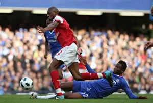 Chelsea V Arsenal 2010-11 Prints: Diaby vs. Mikel: Chelsea's Victory in the Barclays Premier League (3/10/10)