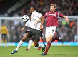 Images Dated 25th October 2009: Diaby vs. Spector: The Battle of Boleyn Ground, Arsenal vs. West Ham United, 2009