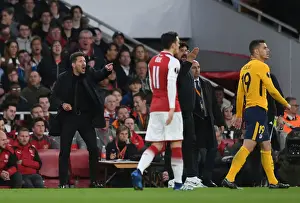 Arsenal V Atletico Madrid 2017-18 Prints: Diego Simeone Leads Atletico Madrid in Europa League Semi-Final Clash against Arsenal