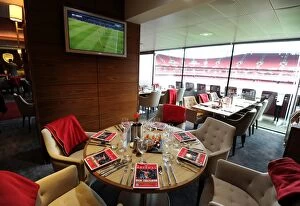 Images Dated 26th April 2015: The Directors Box before the match. Arsenal 0: 0 Chelsea. Barclays Premier League