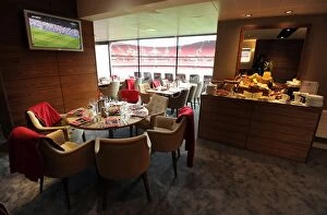 Images Dated 26th April 2015: The Directors Box before the match. Arsenal 0: 0 Chelsea. Barclays Premier League