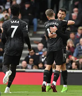 Disallowed Goal: Gabriel Martinelli's Controversial Moment in Fulham vs. Arsenal Premier League Match, London 2023