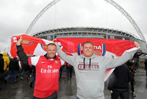 Disappointed Arsenal Fans Outside Wembley After Carling Cup Final Defeat to Birmingham City (27/2/11)