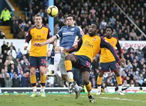 Cardiff City V Arsenal FA Cup Prints: Djourou and Ledley Face Off: 0-0 Stalemate in FA Cup Encounter, Arsenal vs. Cardiff, 2009