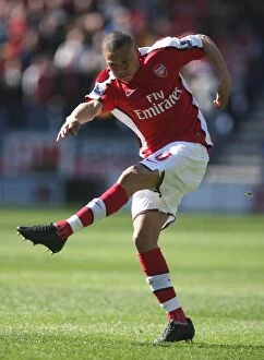 Images Dated 11th April 2009: Dominant Kieran Gibbs Leads Arsenal to 4-1 Victory over Wigan Athletic