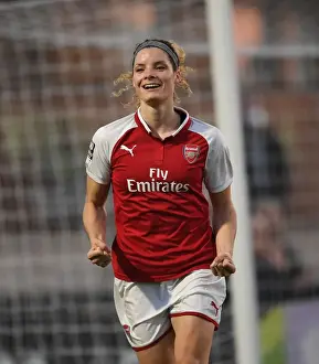 Arsenal Women V Reading Women 2017-18 Prints: Dominique Janssen Scores Arsenal Women's Second Goal Against Reading Ladies