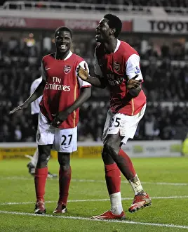 Double Trouble: Adebayor and Eboue's Unforgettable 5-2 Victory for Arsenal Against Derby County