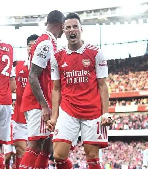 Double Trouble: Martinelli and Saka's Unforgettable Brace Against Liverpool (2022-23)