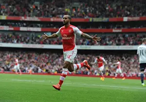 Arsenal V West Bromwich Albion 2014/15 Prints: Dramatic Late Goal by Theo Walcott: Arsenal Secure Victory over West Bromwich Albion (2014/15)