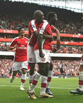 Arsenal V Blackburn Rovers 2008-9 Prints: Eboue and Diaby's Triumph: Arsenal's Unforgettable 4-0 Victory
