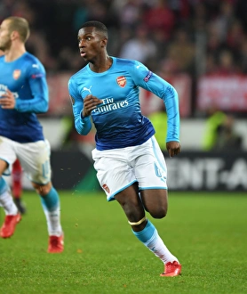 FC Koln V Arsenal 2017-18 Prints: Eddie Nketiah in Action: Arsenal vs. 1. FC Koln, UEFA Europa League (2017)