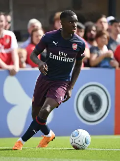 Borehamwood V Arsenal 2018-19 Prints: Eddie Nketiah in Action: Arsenal's Pre-Season Friendly against Borehamwood (2018)