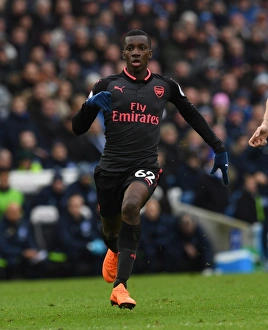 Eddie Nketiah in Action: Brighton & Hove Albion vs. Arsenal, Premier League 2017-18